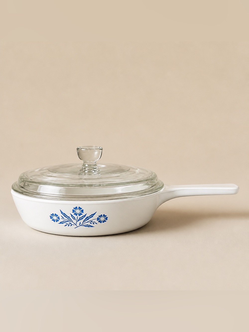 Corning Ware Blue Cornflower With Clear Lid
